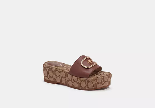 Eloise Sandal In Signature Chambray