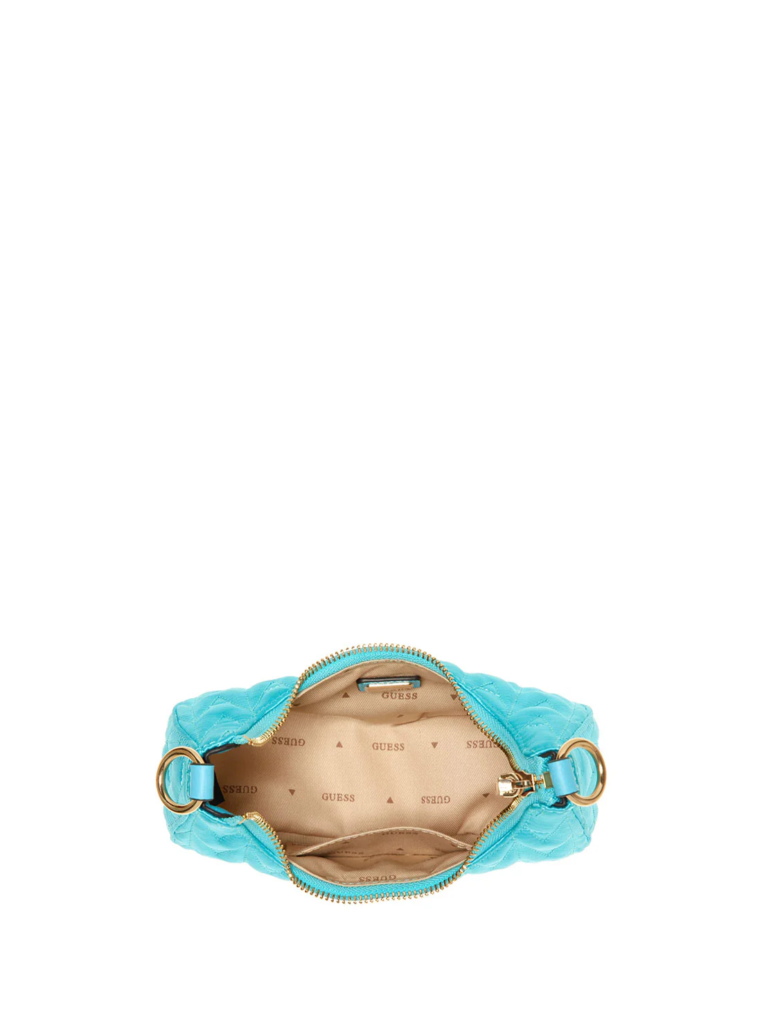 Guess Turquoise Golden Rock Mini Hobo Bag