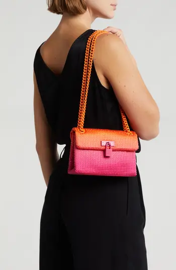 KG Mini Rhinestone Brixton crossbody bag-Pink combo