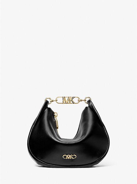 Michael Kors Kendall Small Leather Shoulder Bag-Black