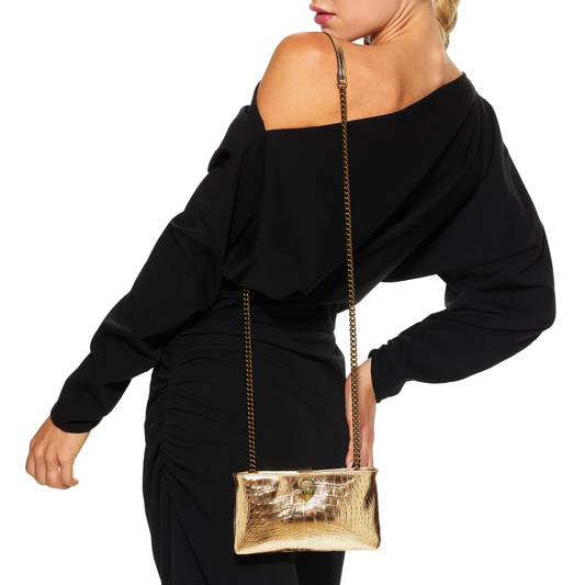 KG Chain crossbody Pouch-Gold