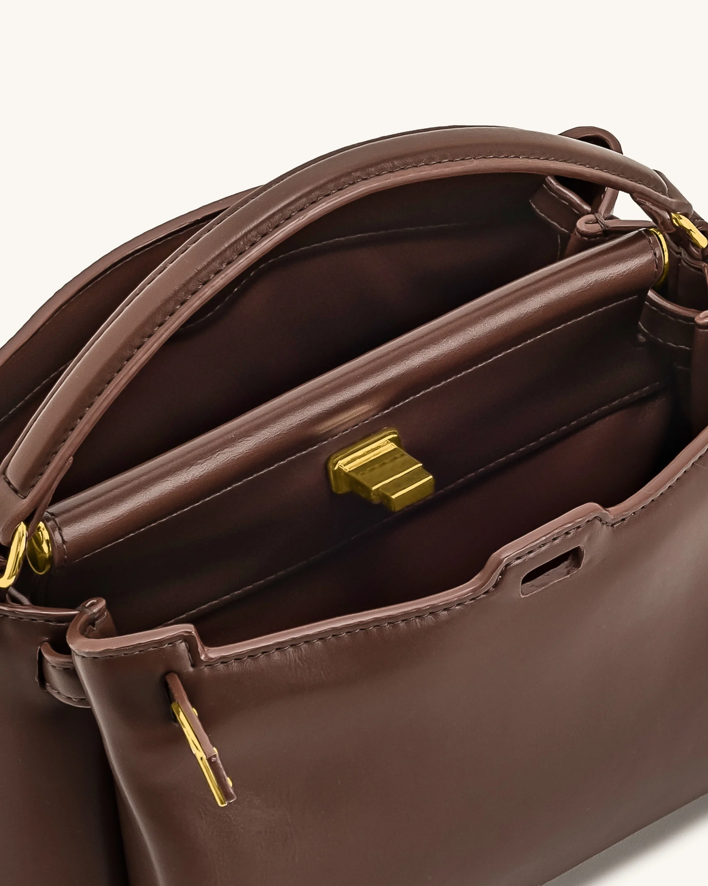 PREORDER BOXED JW PEI Carmen Top Handle Bag - Reddish Brown