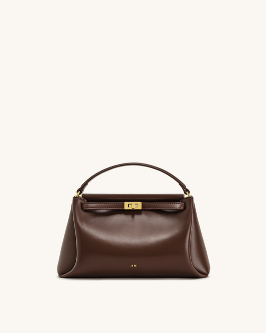 PREORDER BOXED JW PEI Carmen Top Handle Bag - Reddish Brown
