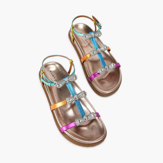 Kurt Geiger Pierra Micro Bow Sandal-Multi