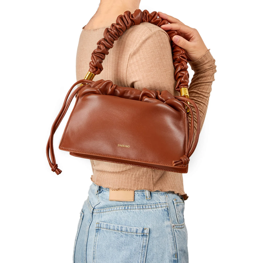 BOXED Sinbono Drawstring handbag-Brown