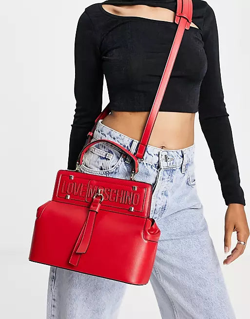 Love Moschino Tassel Tote bag-Red - Premium  from House of Glitz  - Just $110000.00! Shop now at House of Glitz 