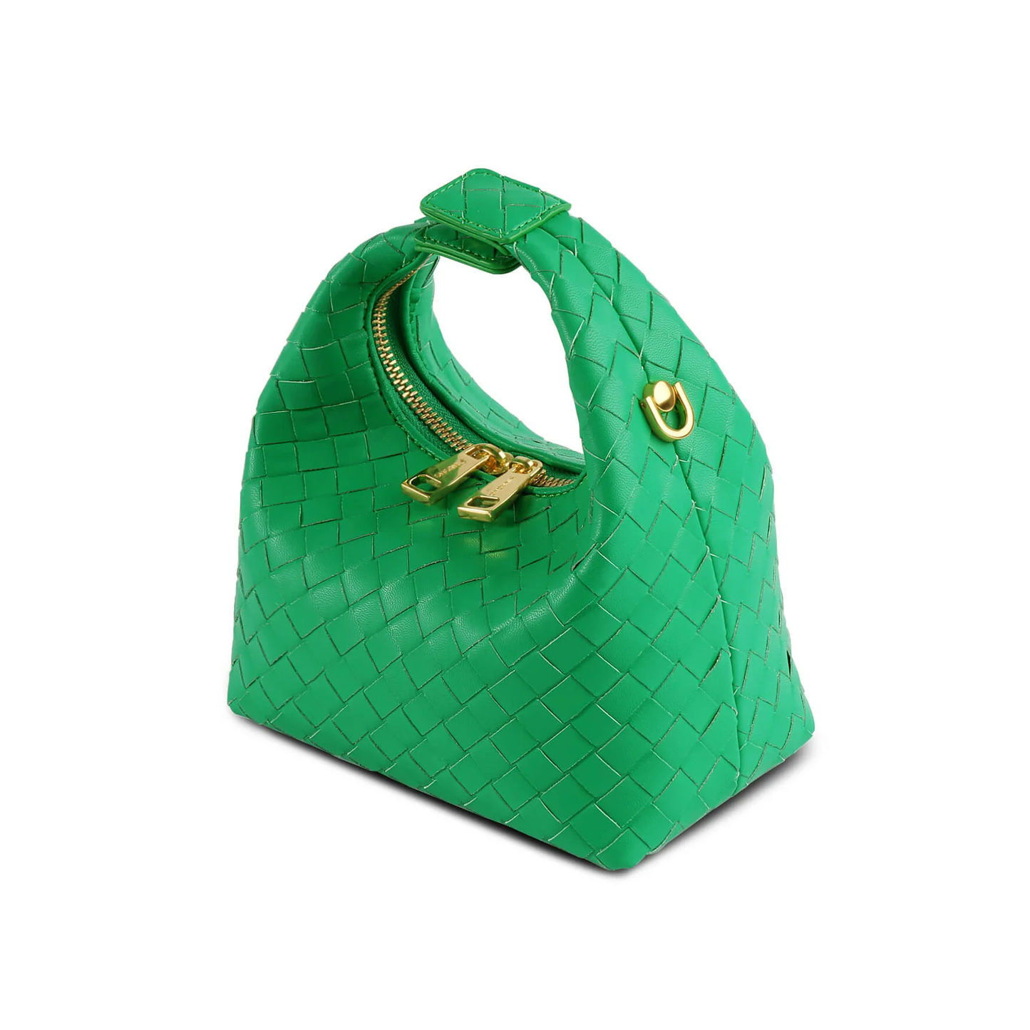 Sinbono Vienna Mini Top Handle Crossbody Bag - Green Braided