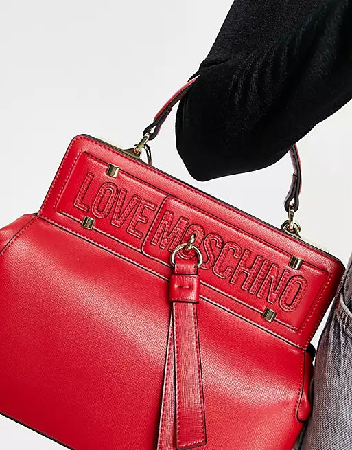 Love Moschino Tassel Tote bag-Red - Premium  from House of Glitz  - Just $110000.00! Shop now at House of Glitz 