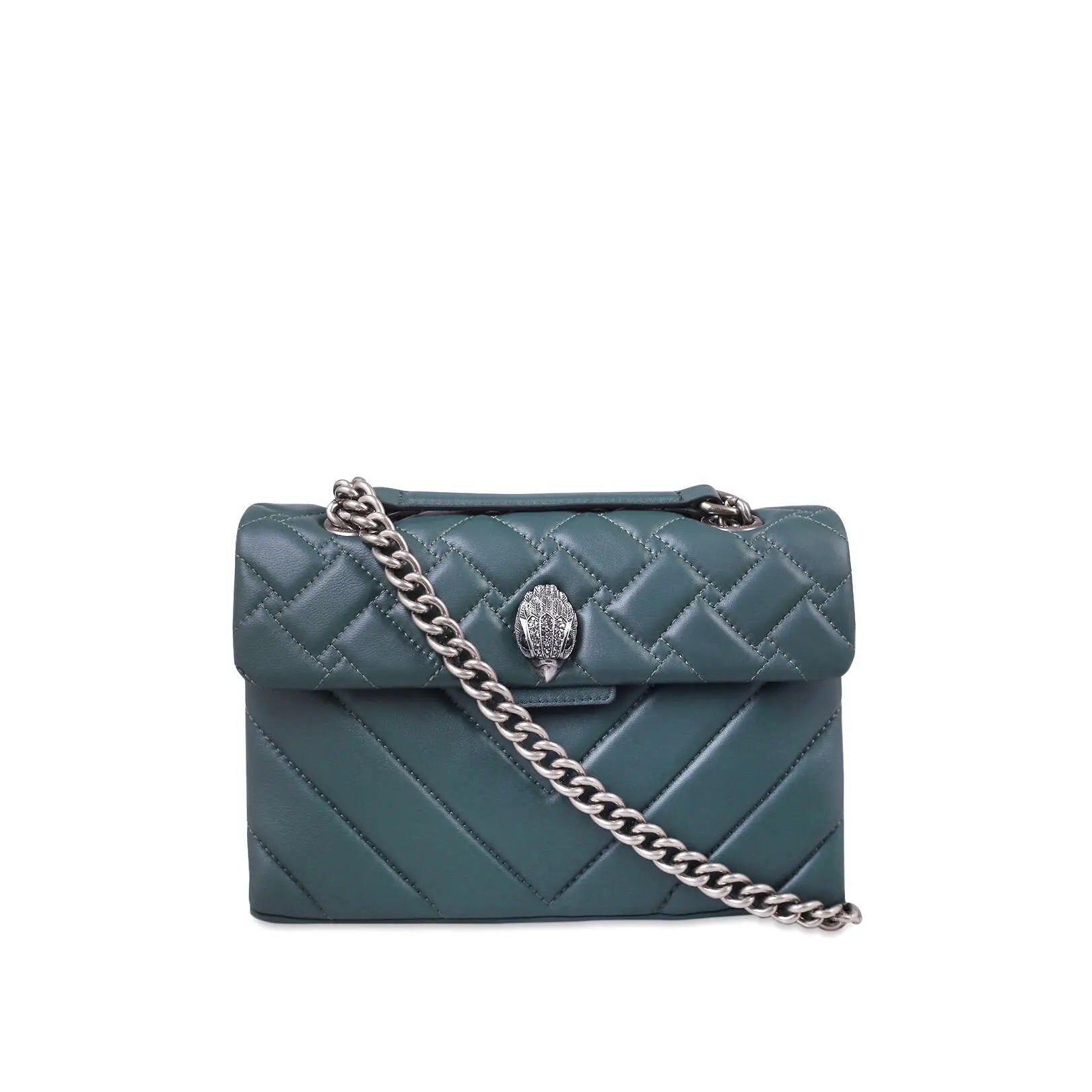 Kurt Geiger Midi Leather Kensington-Teal - Premium  from House of Glitz - Just $145000.00! Shop now at House of Glitz 