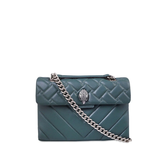 Kurt Geiger Midi Leather Kensington-Teal - Premium  from House of Glitz - Just $145000.00! Shop now at House of Glitz 
