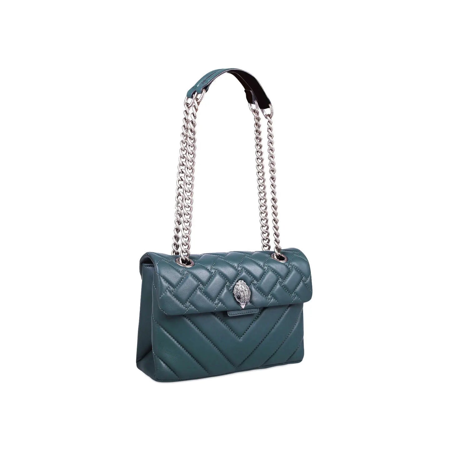 Kurt Geiger Midi Leather Kensington-Teal - Premium  from House of Glitz - Just $145000.00! Shop now at House of Glitz 