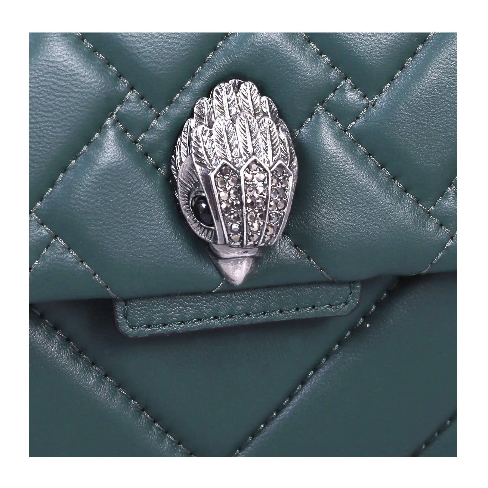 Kurt Geiger Midi Leather Kensington-Teal - Premium  from House of Glitz - Just $145000.00! Shop now at House of Glitz 