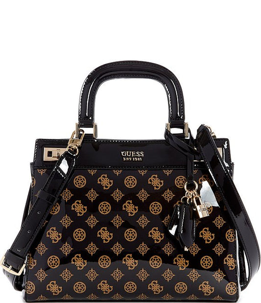 Guess Katey Luxury Midi Satchel bag-Mocha - Premium  from House of Glitz  - Just $75000.00! Shop now at House of Glitz 