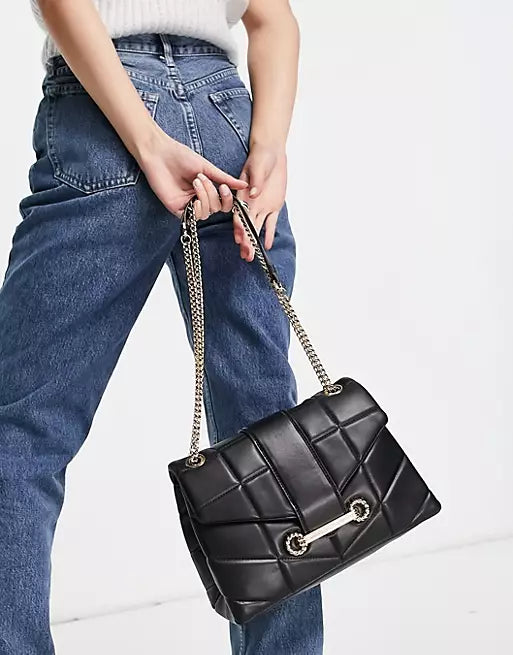 Topshop quilt trophy shoulder bag- black - Premium  from House of Glitz  - Just $35000.00! Shop now at House of Glitz 