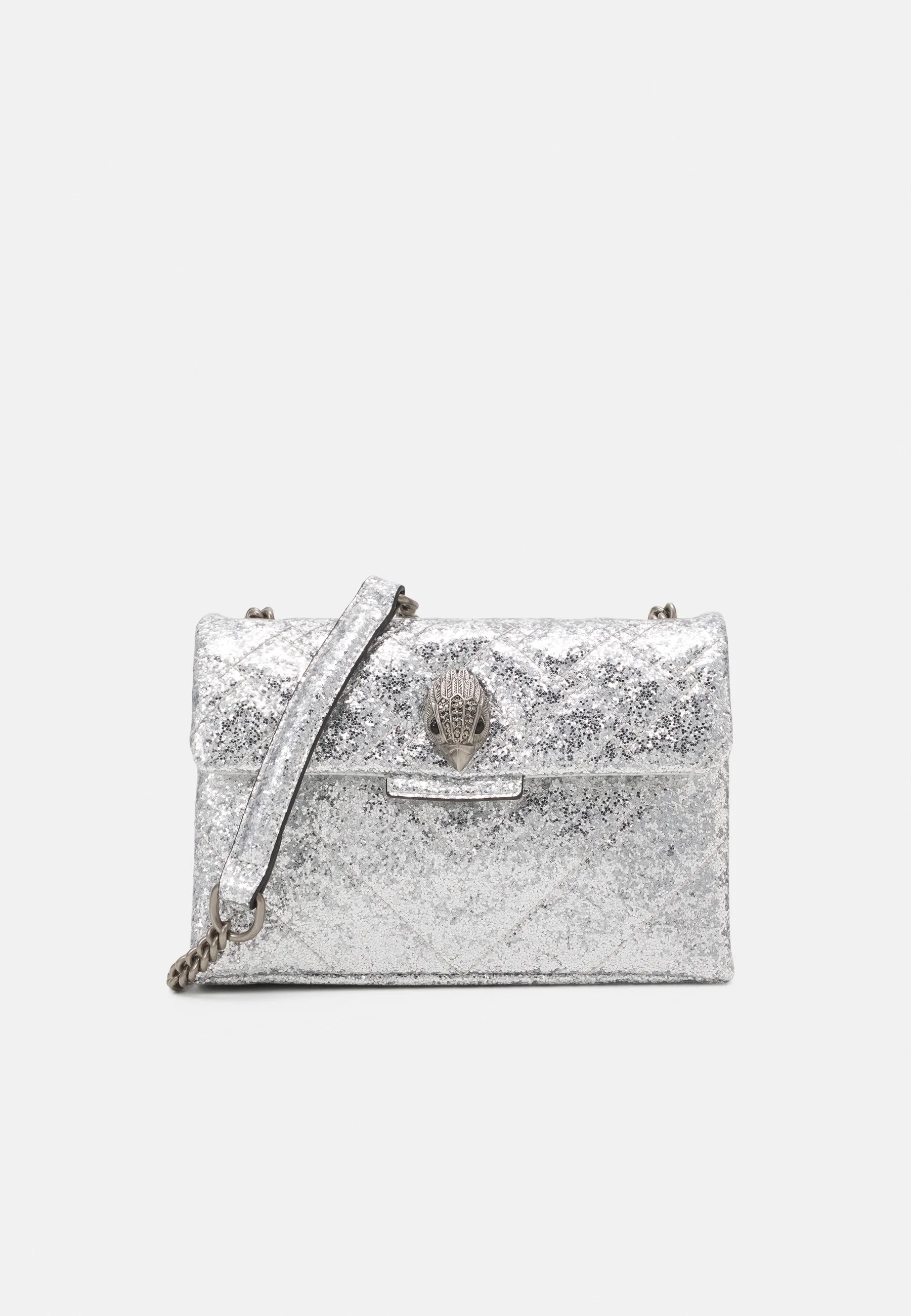 Kurt Geiger Medium Glitter Kensington crossbody bag-Silver - Premium  from House of Glitz  - Just $105000.00! Shop now at House of Glitz 