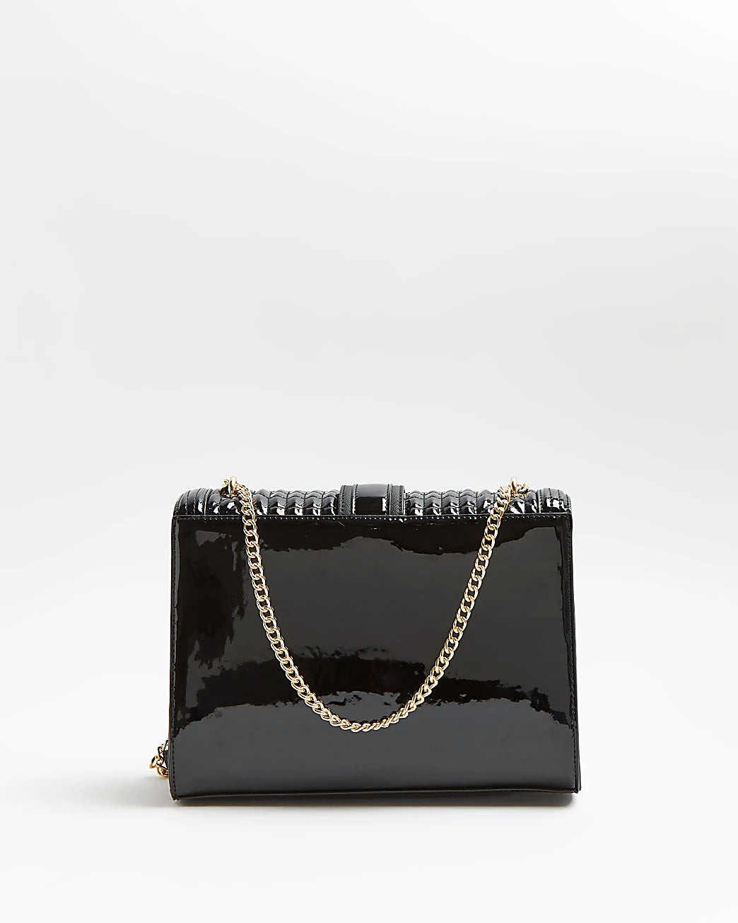 River Island Black Patent Quilted Shoulder bag - Premium  from House of Glitz  - Just $35000.00! Shop now at House of Glitz 