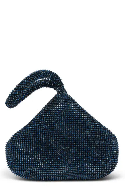 Staci Embellished Clutch Purse-Navy - Premium  from House of Glitz  - Just $35000.00! Shop now at House of Glitz 