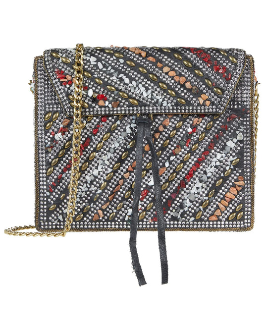 Lulu Flap Mosaic Clutch purse - Premium  from House of Glitz  - Just $38500.00! Shop now at House of Glitz 