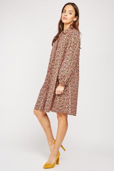 Ditsy Floral Cotton Shirt Dress - Premium  from House of Glitz  - Just $12500.00! Shop now at House of Glitz 