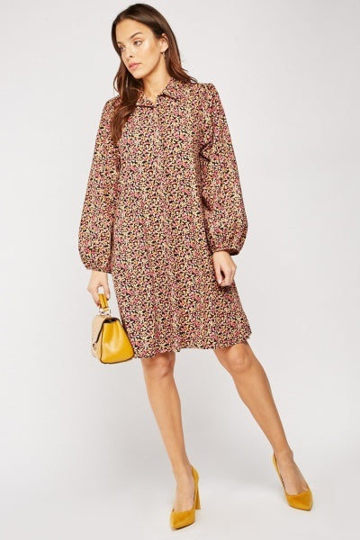 Ditsy Floral Cotton Shirt Dress - Premium  from House of Glitz  - Just $12500.00! Shop now at House of Glitz 