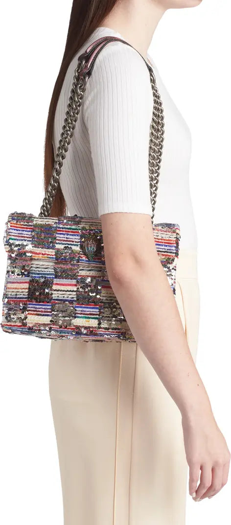 Kurt Geiger Midi Sequin Tweed Kensington bag - Premium  from House of Glitz  - Just $105000.00! Shop now at House of Glitz 