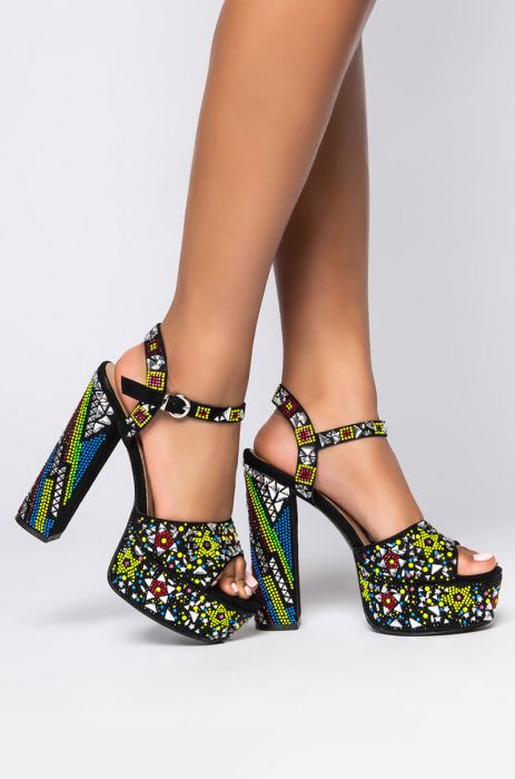 Azalea Wang Don't Fake it Chinky Platform sandals -Multi - Premium  from House of Glitz  - Just $48500.00! Shop now at House of Glitz 