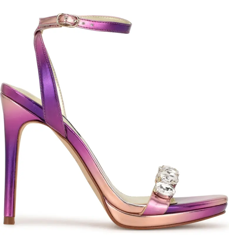 Nine west Lizah Ankle Strap Sandal-Pink/Purple - Premium  from House of Glitz  - Just $45000.00! Shop now at House of Glitz 