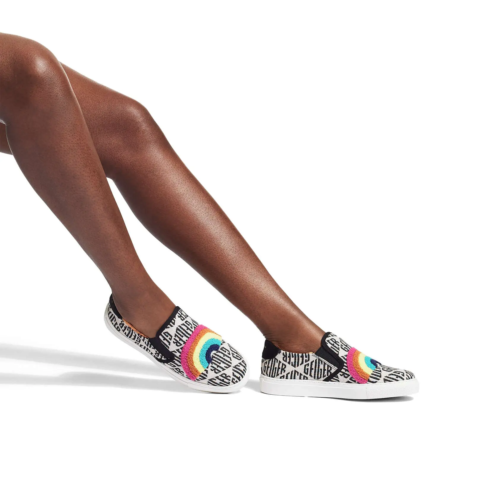 Kurt Geiger Leah Rainbow Plimsole - Premium  from House of Glitz  - Just $55000.00! Shop now at House of Glitz 