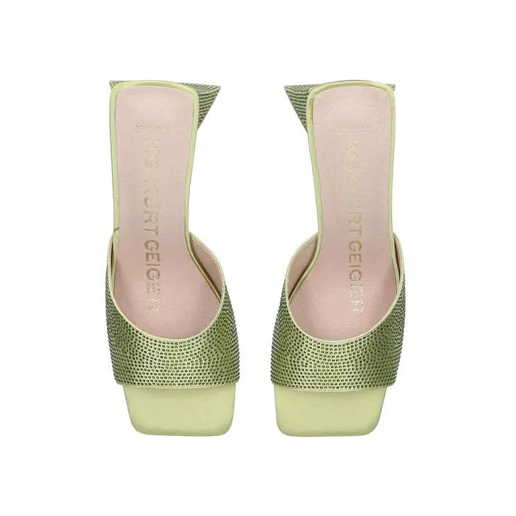 Kurt Geiger Embellished Mule-Green - Premium  from House of Glitz  - Shop now at House of Glitz 