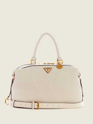 Guess Hassie Soho Satchel -Stone - Premium  from House of Glitz  - Just $80000.00! Shop now at House of Glitz 