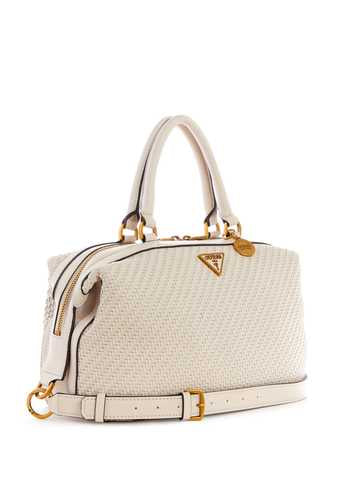 Guess Hassie Soho Satchel -Stone - Premium  from House of Glitz  - Just $80000.00! Shop now at House of Glitz 