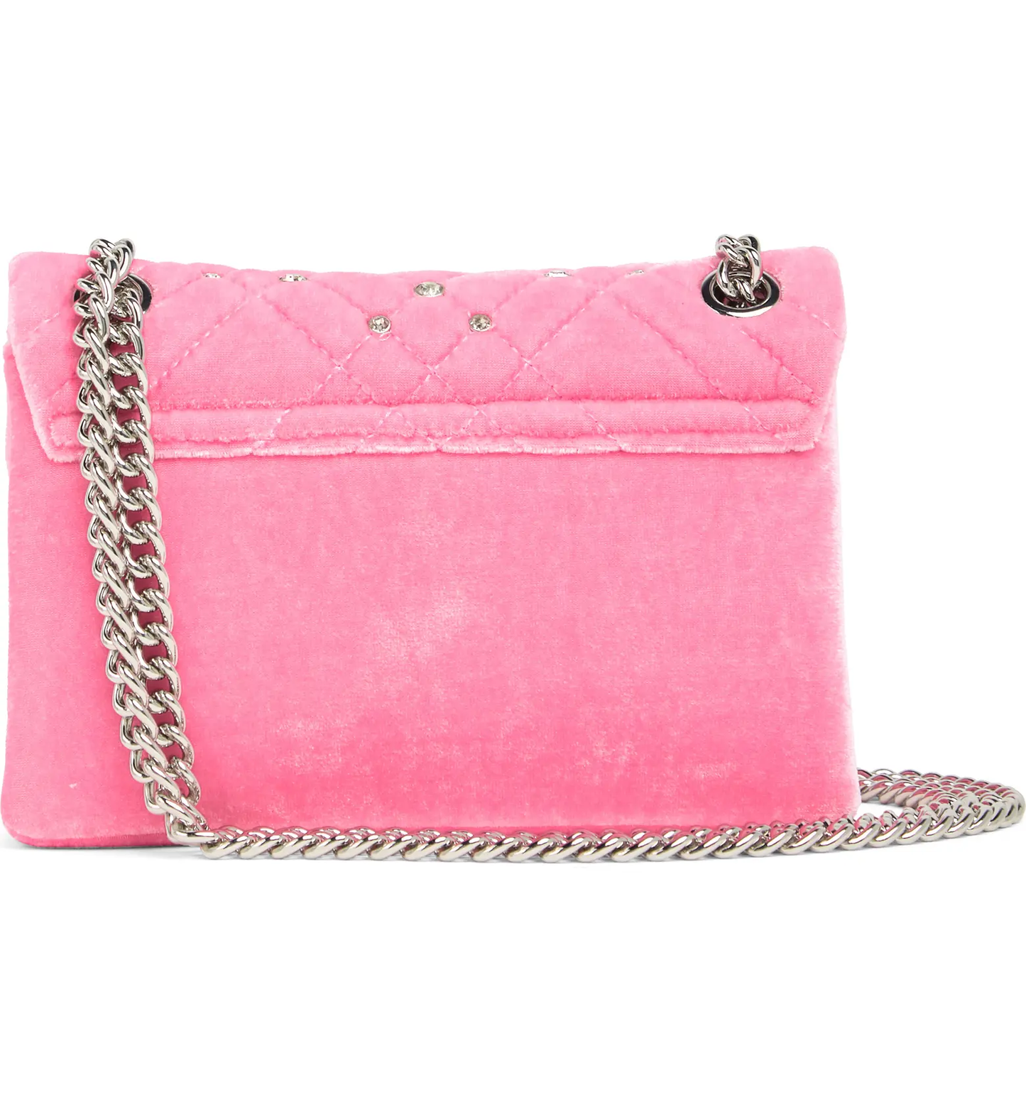 Kurt Geiger Mini Brixton Lock Velvet Shoulder Bag-Pink - Premium  from House of Glitz  - Just $85000.00! Shop now at House of Glitz 