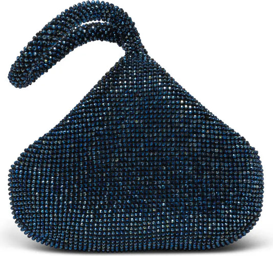 Staci Embellished Clutch Purse-Navy - Premium  from House of Glitz  - Just $35000.00! Shop now at House of Glitz 