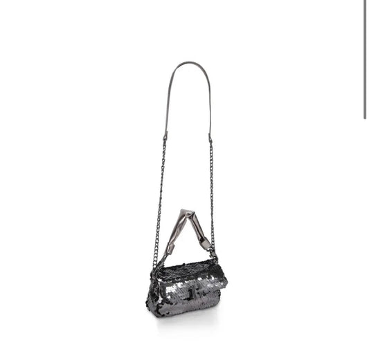 Carvela Softy Mini sequin bag -Gunmetal - Premium  from House of Glitz  - Just $50000.00! Shop now at House of Glitz 