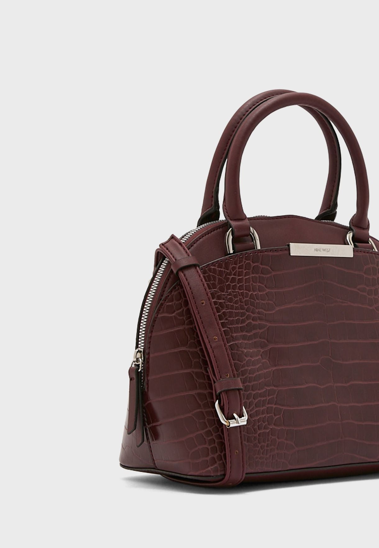 Nine West Morton Dome satchel bag-Burgundy - Premium  from House of Glitz  - Just $35000.00! Shop now at House of Glitz 