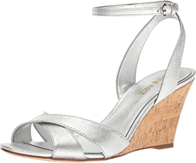 Nine West Kami wedge sandals-Silver - Premium  from House of Glitz  - Just $38500.00! Shop now at House of Glitz 