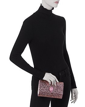 Kurt Geiger Party Eagle Glitter Clutch-Pink - Premium  from House of Glitz  - Just $75000.00! Shop now at House of Glitz 