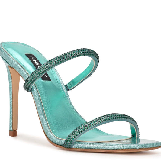 Nine West Zarleen 2 Embellished Mules-Green - Premium  from House of Glitz  - Just $50000.00! Shop now at House of Glitz 