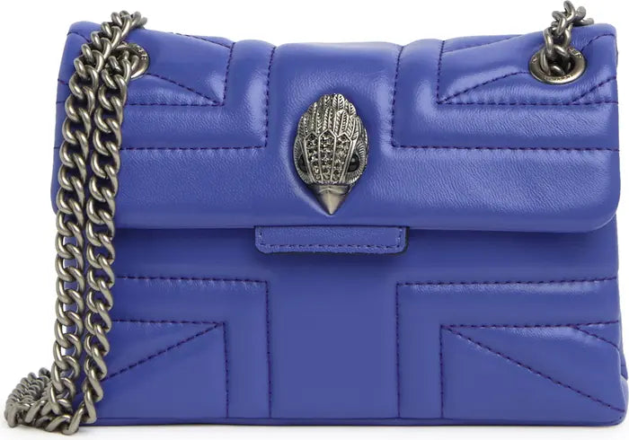 Kurt Geiger Mini Kensington Union Jack Leather Shoulder Bag-Purple - Premium  from House of Glitz  - Just $95000.00! Shop now at House of Glitz 