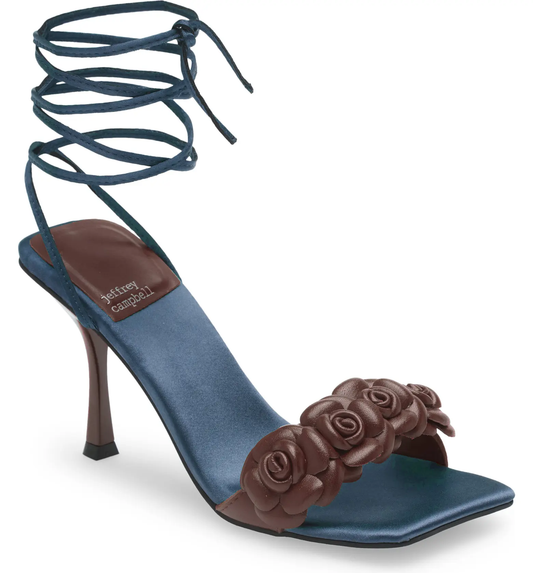 JC Rozi Lace-Up Sandal-Brown Navy - Premium  from House of Glitz - Just $75000.00! Shop now at House of Glitz 