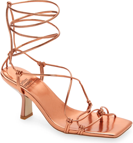 JC Vipera Low Heel Sandal-Rose Gold - Premium  from House of Glitz  - Just $75000.00! Shop now at House of Glitz 