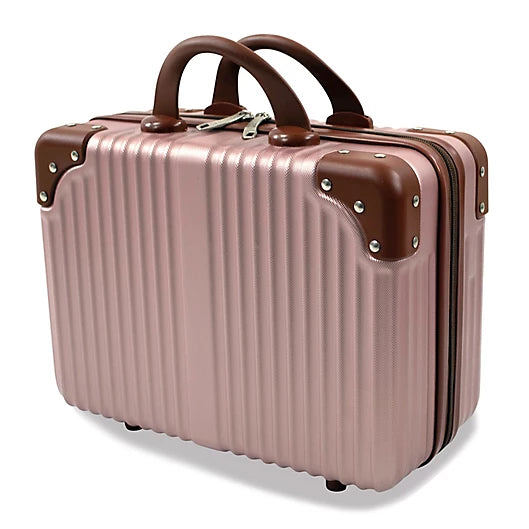 Pu che Tr sor Carry on Vanity Trunk Luggage Set of 2 Rose Best