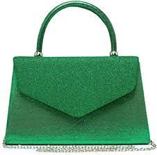 Dasein top handle Clutch bag-Green - Premium  from House of Glitz  - Just $35000.00! Shop now at House of Glitz 