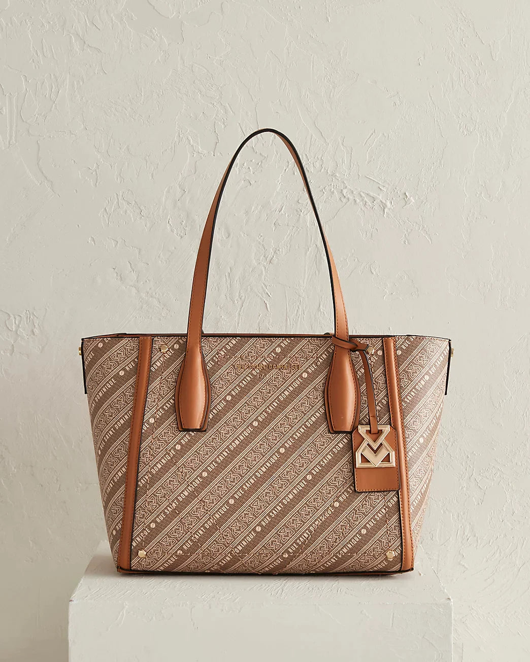 River Island  RSD Monogram Shopper Bag-Brown - Premium  from House of Glitz  - Just $30000.00! Shop now at House of Glitz 