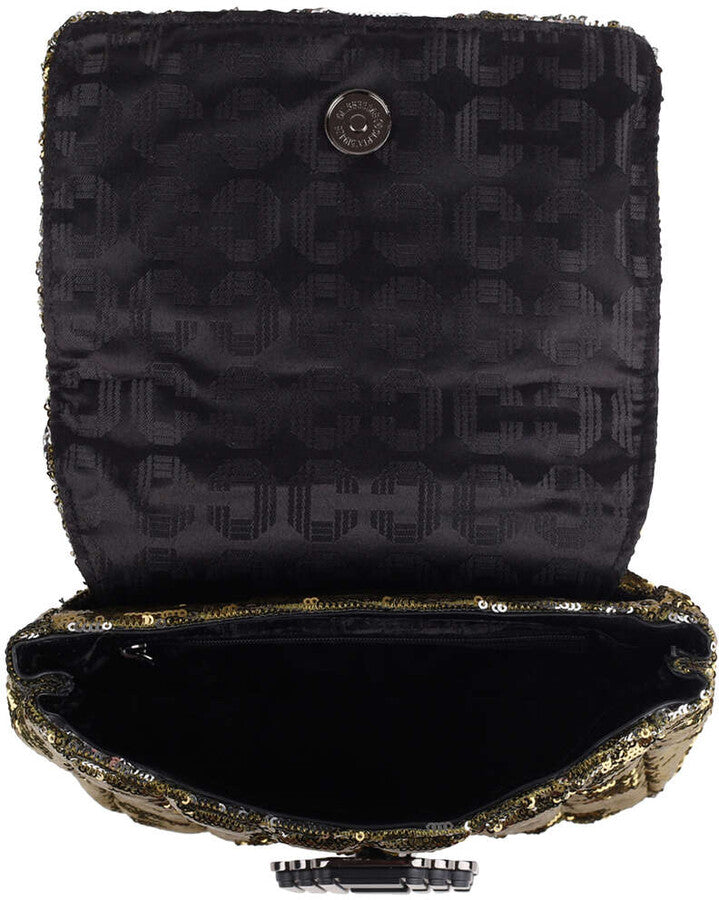 Carvela C Signature Sequin Mini Crossbody bag-Khaki - Premium  from House of Glitz  - Just $40000.00! Shop now at House of Glitz 