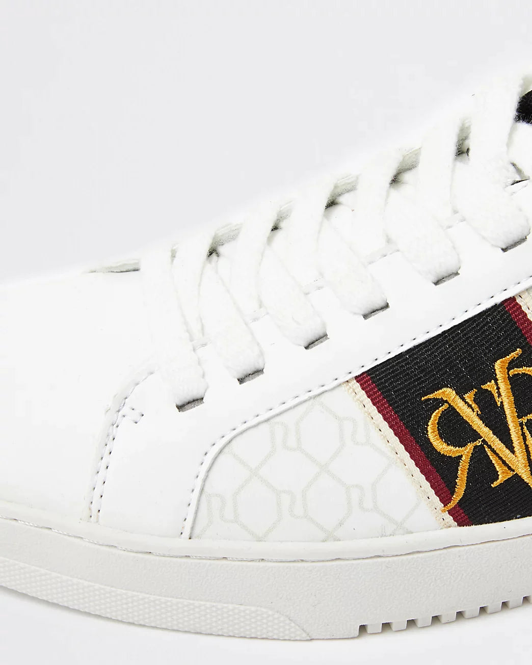 River Island Monogram Male Sneakers-White - Premium  from House of Glitz  - Just $23500.00! Shop now at House of Glitz 